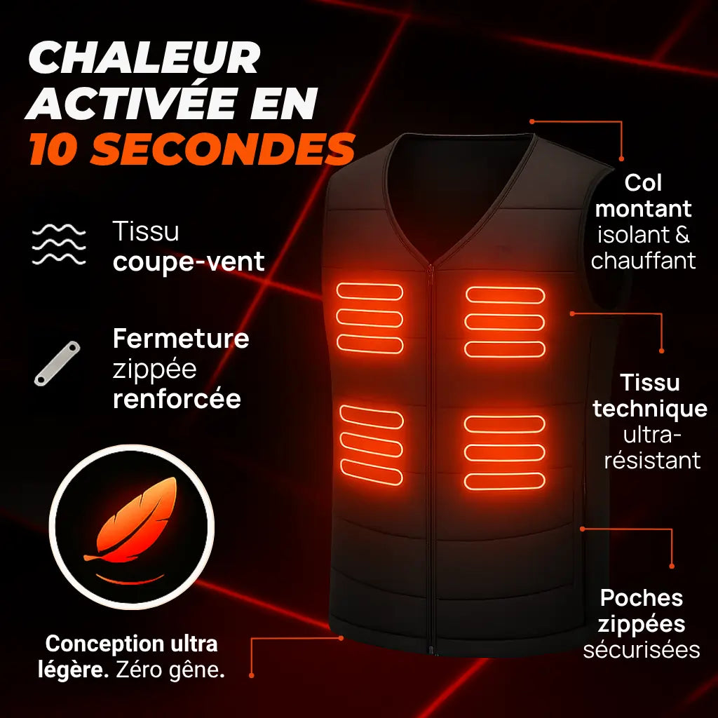 Heatcore WarmFit - Gilet chauffant sans manches Homme