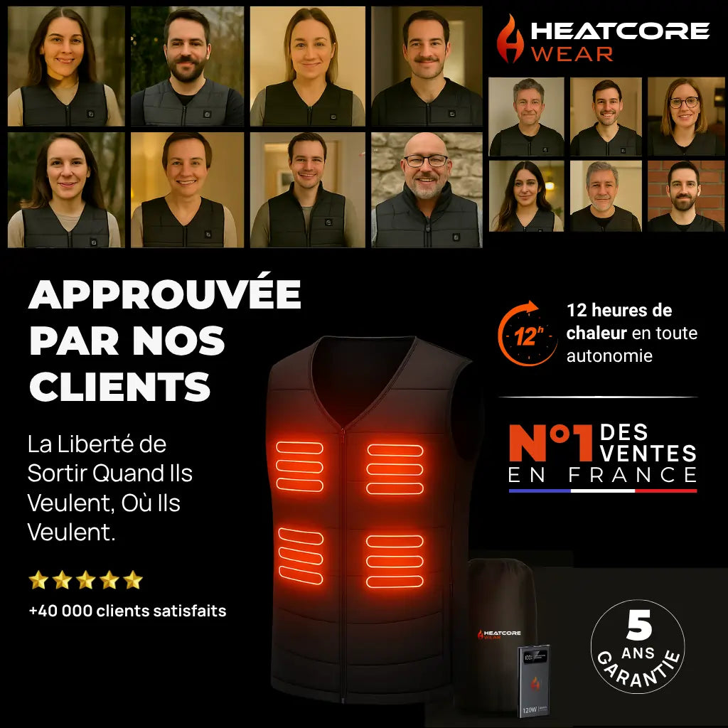 Heatcore WarmFit - Gilet chauffant sans manches Homme