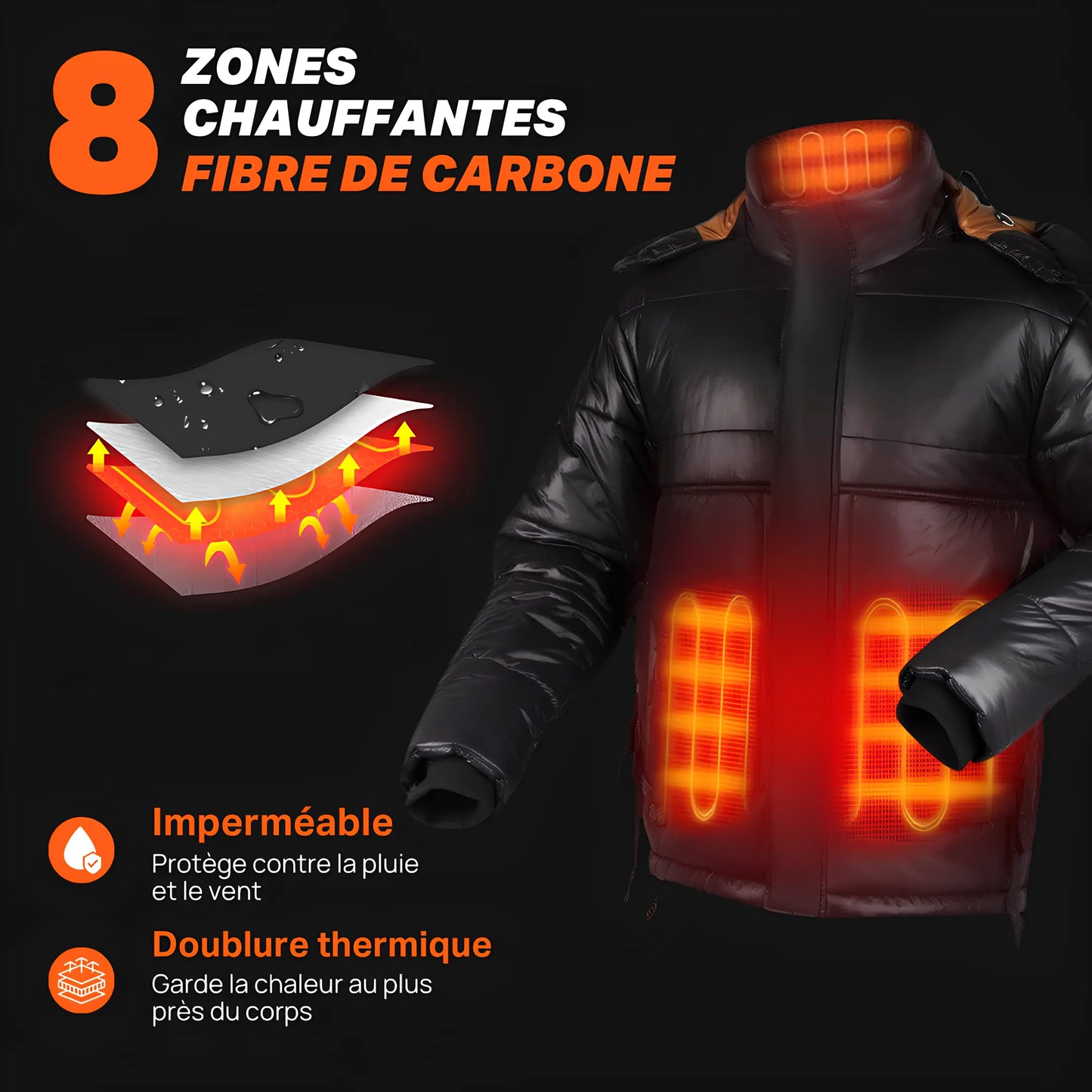 Heatcore™ Eclipse 8 - Doudoune Chauffante manches longues Homme