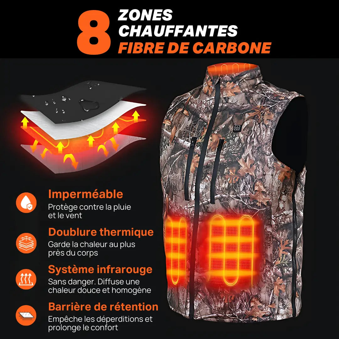 Heatcore™ Wild 3 - Veste Chauffante sans manches Homme Camouflage