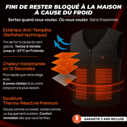 Heatcore WarmFit - Gilet chauffant sans manches Homme