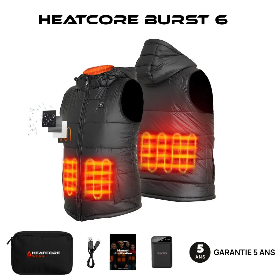 Heatcore™ Burst 6 - Doudoune Chauffante sans manches unisexe