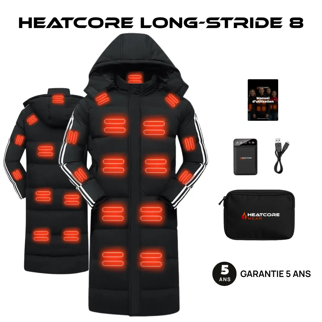Heatcore™ Long-Stride 8 - Veste Chauffante Longue Unisexe