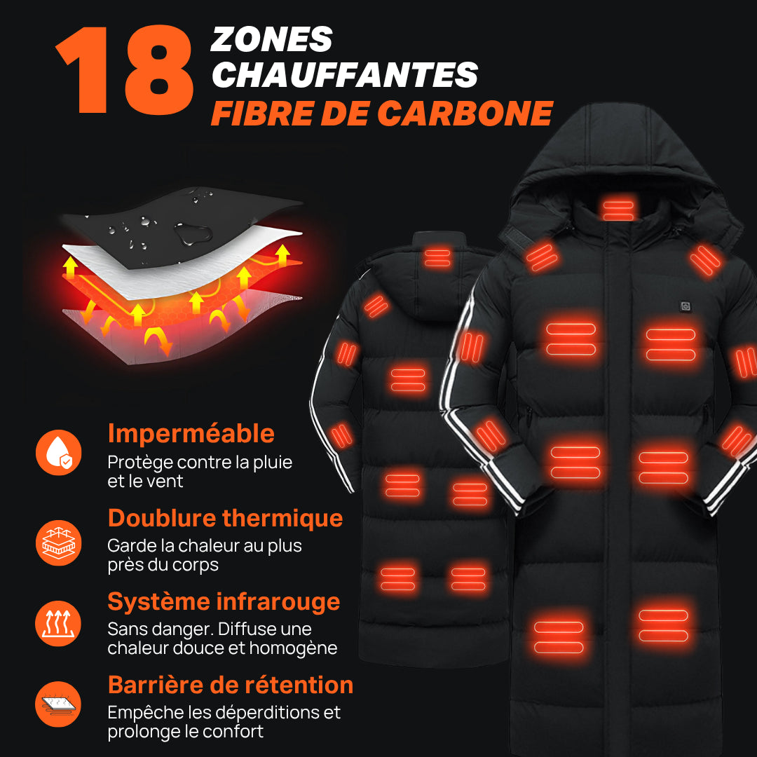 Heatcore™ Long-Stride 8 - Veste Chauffante Longue Unisexe