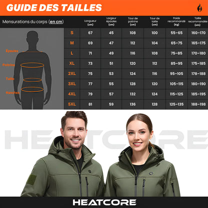 Heatcore™ Light K7 Softshell - Veste Chauffante manches longues Unisexe
