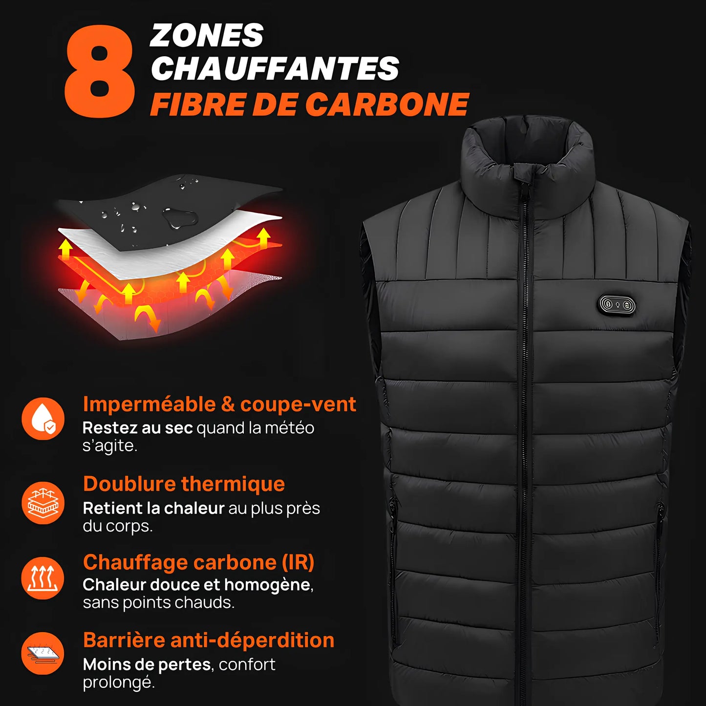 Heatcore™ NEO G8 - Doudoune Chauffante sans manches Unisexe