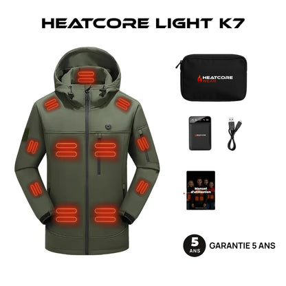 Heatcore™ Light K7 Softshell - Veste Chauffante manches longues Unisexe