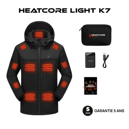 Heatcore™ Light K7 Softshell - Veste Chauffante manches longues Unisexe