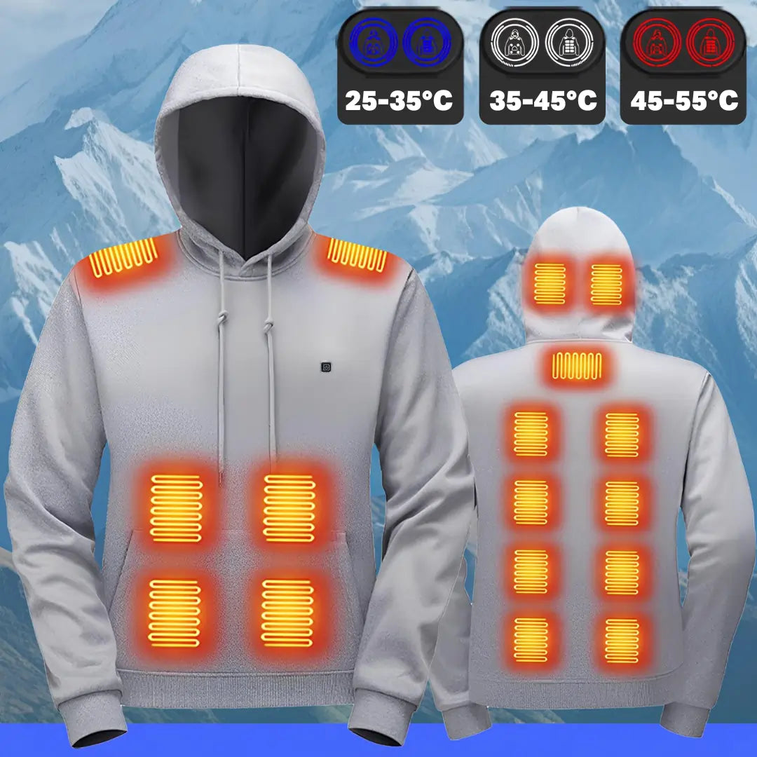Heatcore™ Vulcan Hoodie X12 – Sweat Chauffant 12 Zones