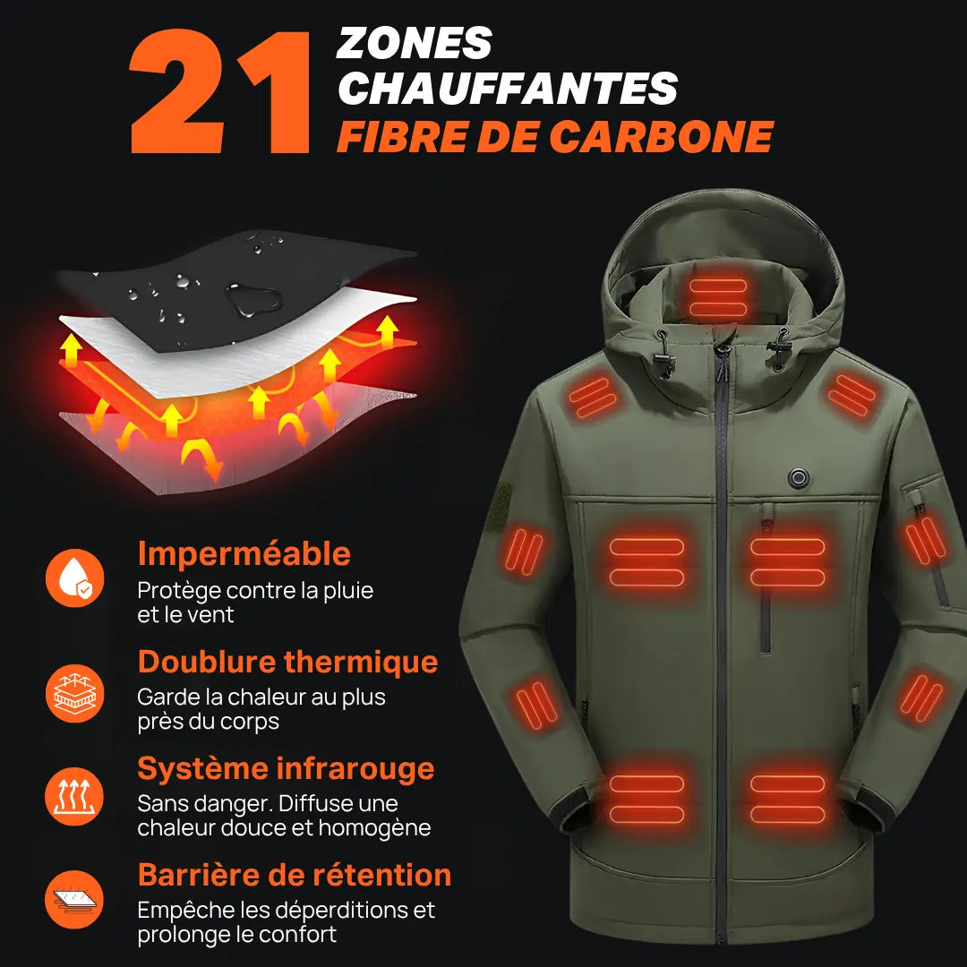 Heatcore™ Light K7 Softshell - Veste Chauffante manches longues Unisexe