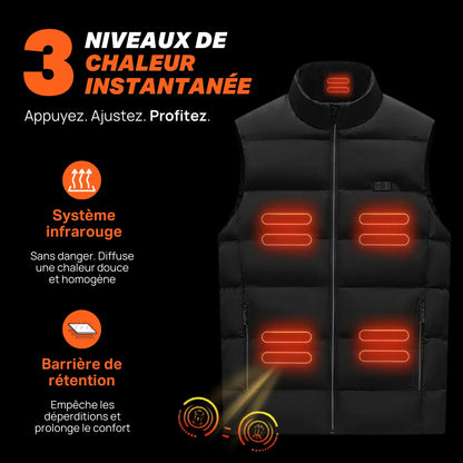 Heatcore™ ZR3 - Veste chauffante sans manches unisexe