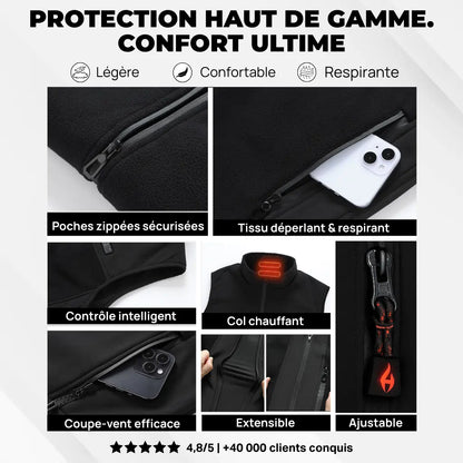 Heatcore™ Reverse 4 - Veste chauffante sans manches unisexe