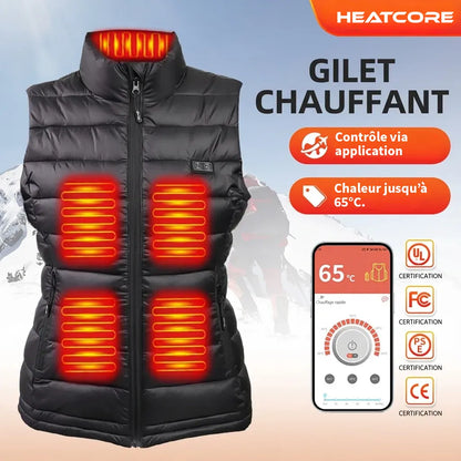 Heatcore™ Luma 8 - Gilet Chauffant Femme 8 zones