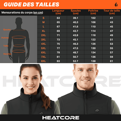 Heatcore™ Light 7 - Veste Chauffante sans manches Unisexe