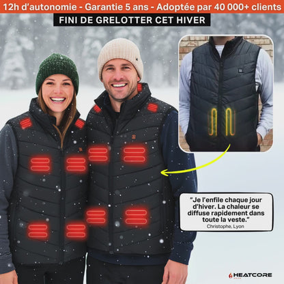 Heatcore™ Max 3 - Doudoune Gilet Chauffant - Veste premium avec batterie